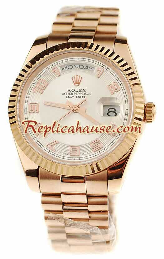 Rolex Replique Day Date Pink d' or Montre Suisse