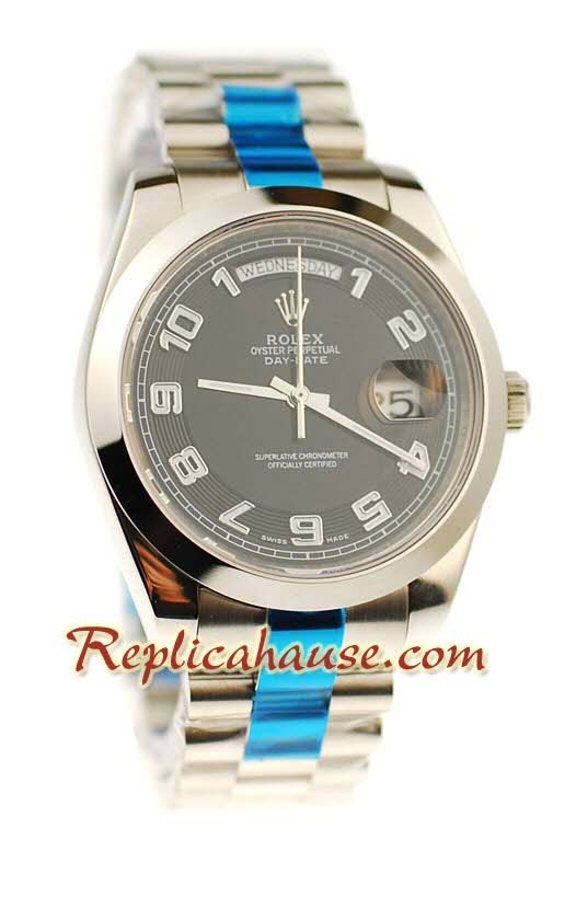 Rolex Replique Day Date II Silver Montre Suisse - 41MM