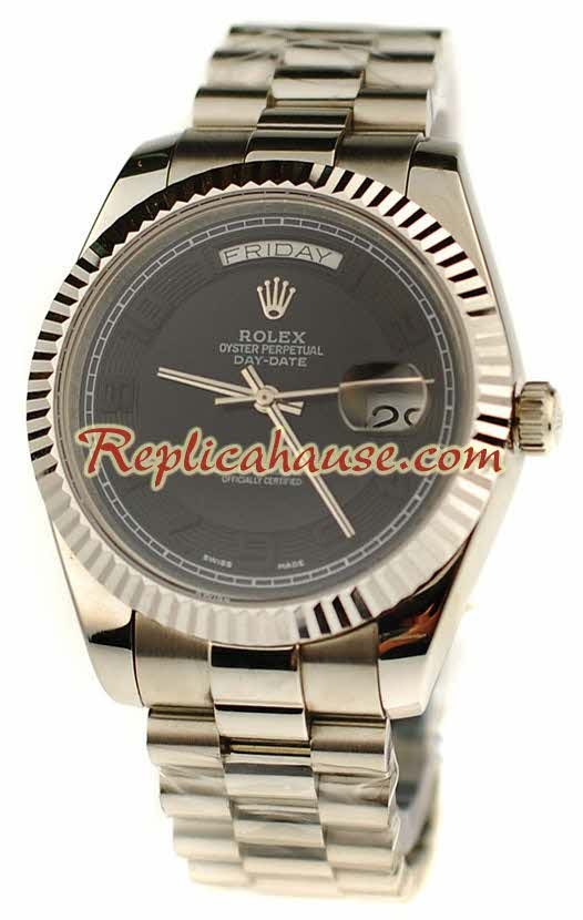 Rolex Replique Day Date Silver Montre Suisse