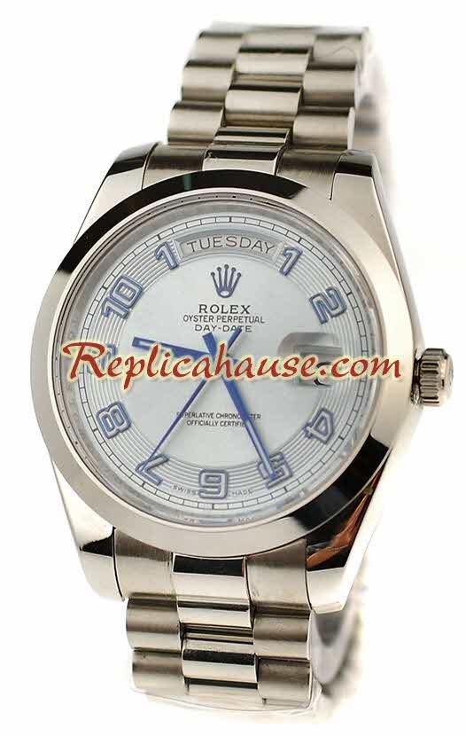 Rolex Replique Day Date Silver Montre Suisse