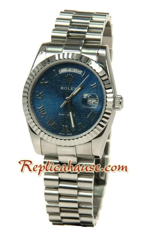 Rolex Replique Day Date-Silver Montre