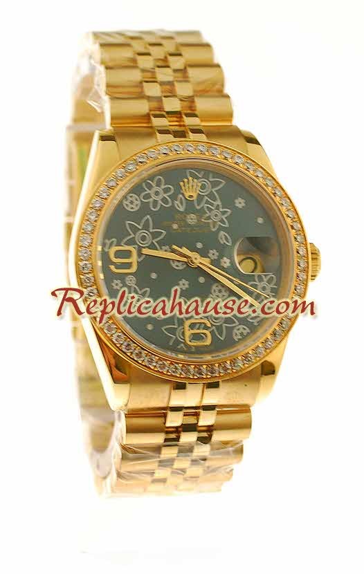 Rolex Suisse Replique Floral Motif 2011 édition Datejust Montre