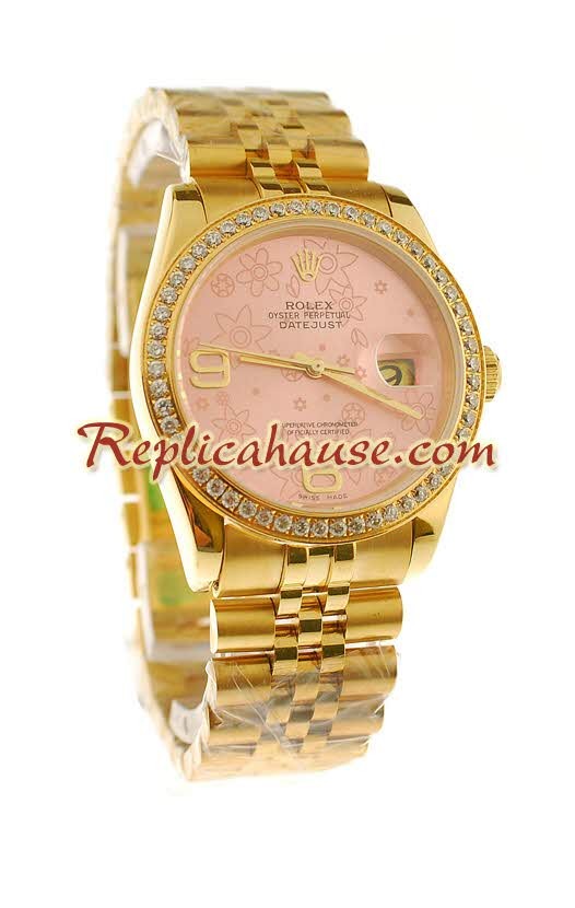 Rolex Suisse Replique Floral Motif 2011 édition Datejust Montre