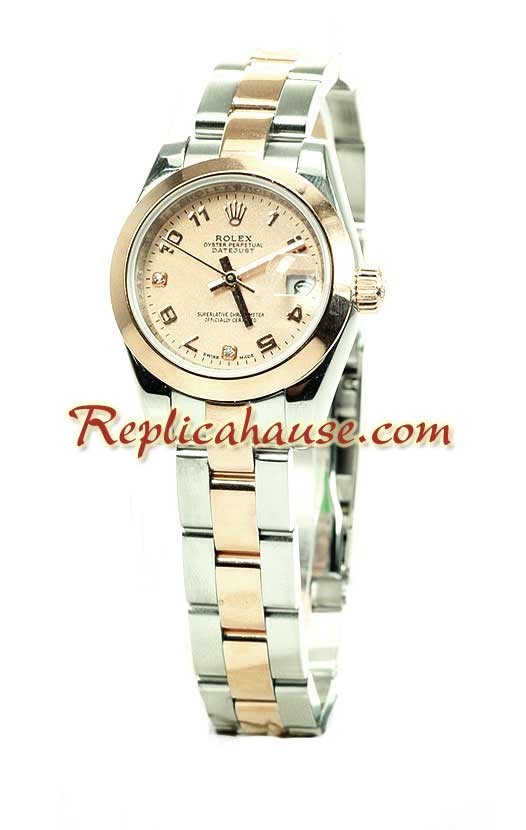 Rolex Replique Datejust Femmes Montre - Pink d' or