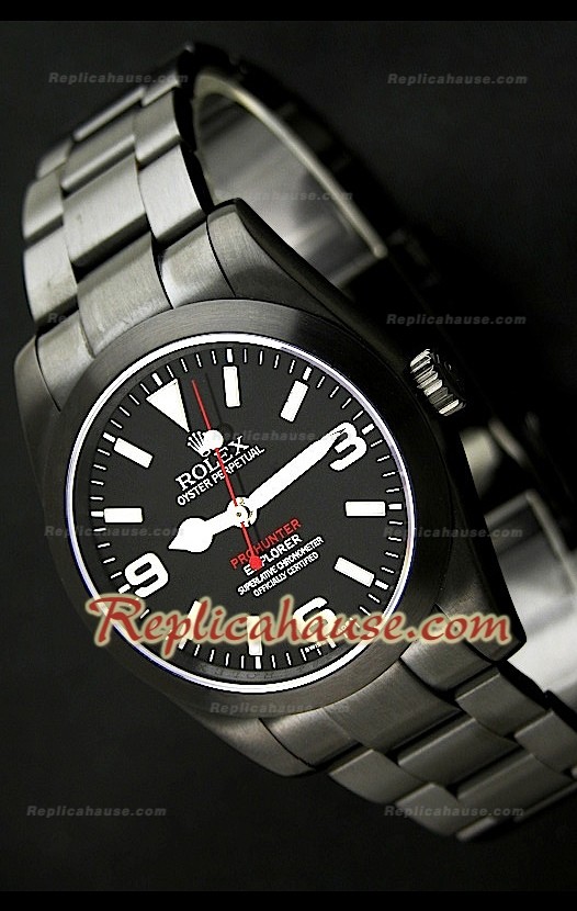 Rolex Milgauss Pro Hunter Montre Suisse en Noir Mat