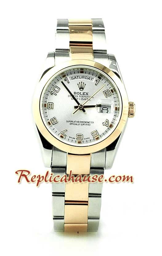 Rolex Replique Day Date Pink d' or Hommes Montre
