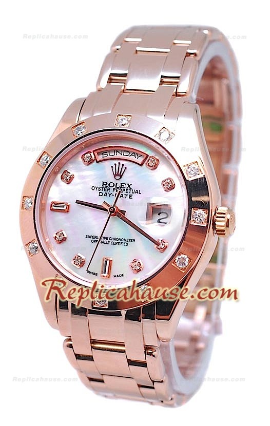 Rolex Day Date Blanc Perle Cadran Montre Suisse