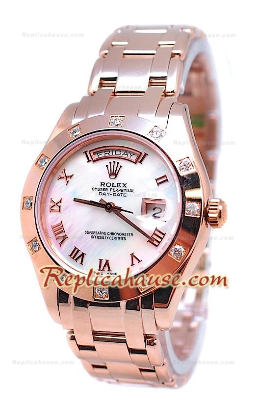 Rolex Day Date Blanc Perle Cadran Montre