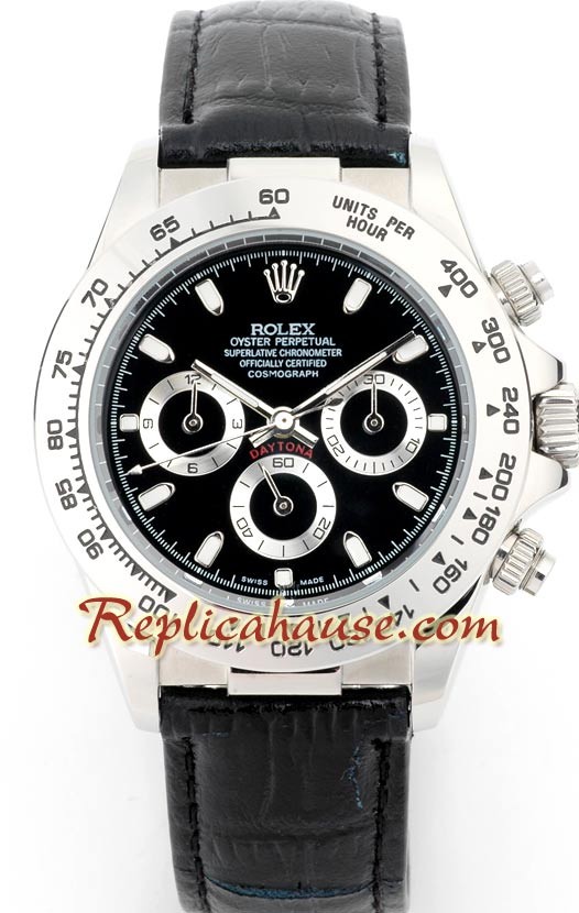 Rolex Replique Daytona Montre with Bracelet en Cuir