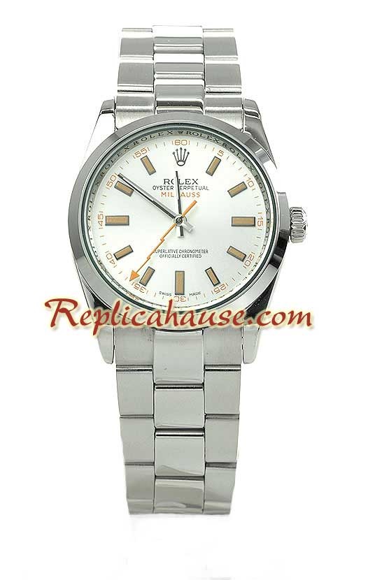 Rolex Replique Milgauss Hommes Montre - Green Crystal édition