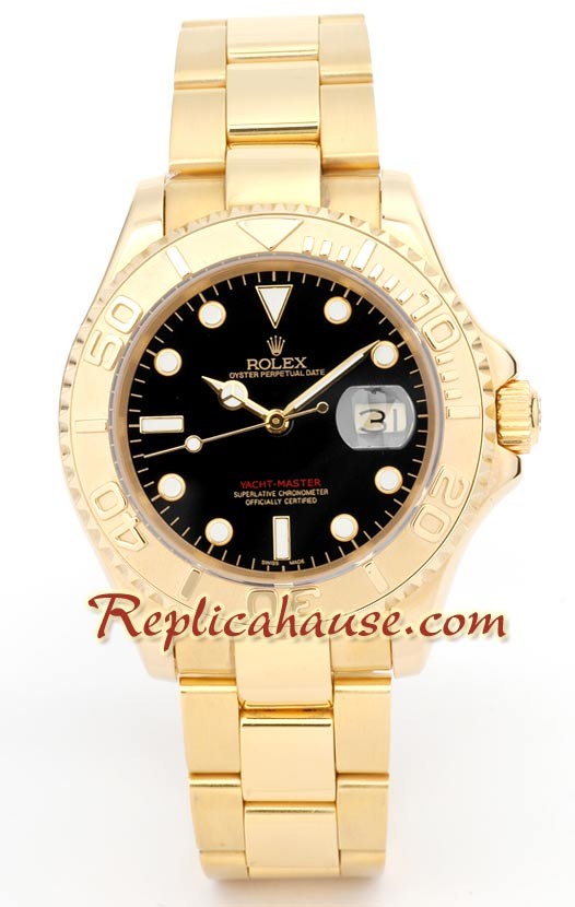 Rolex Yacht Master d' or - Black Face