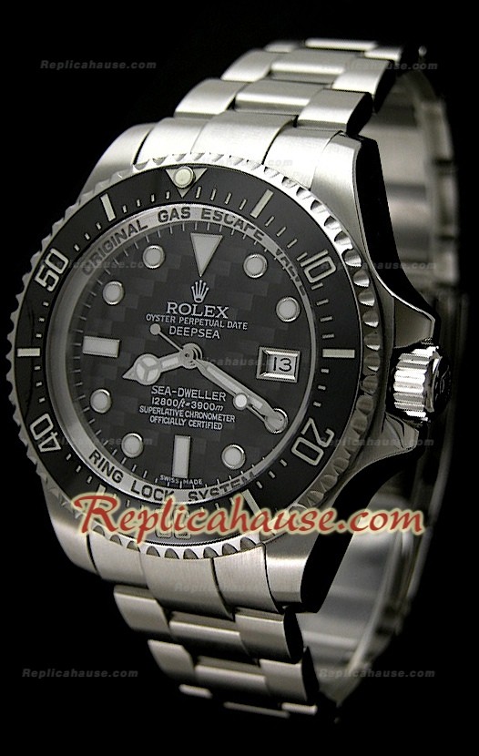 Rolex Sea Dweller Deep Sea Montre Réplique avec Cadran Carbone