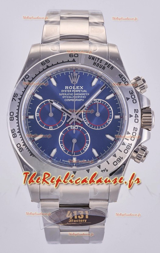 Rolex Daytona 126509 Cadran bleu Index bâtons Montre Super Clone MVMT balancier libre