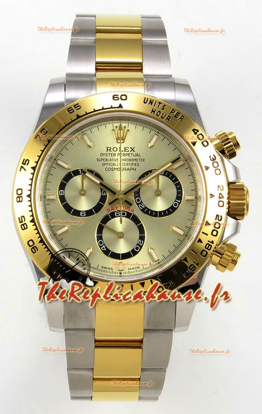 Montre Rolex Daytona 126503 Cadran or bicolore MVMT Balancier libre Super Clone