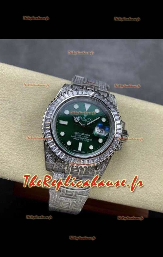 Rolex Submariner 116610 Édition Glacée 19 Cadran Vert Réplique Suisse