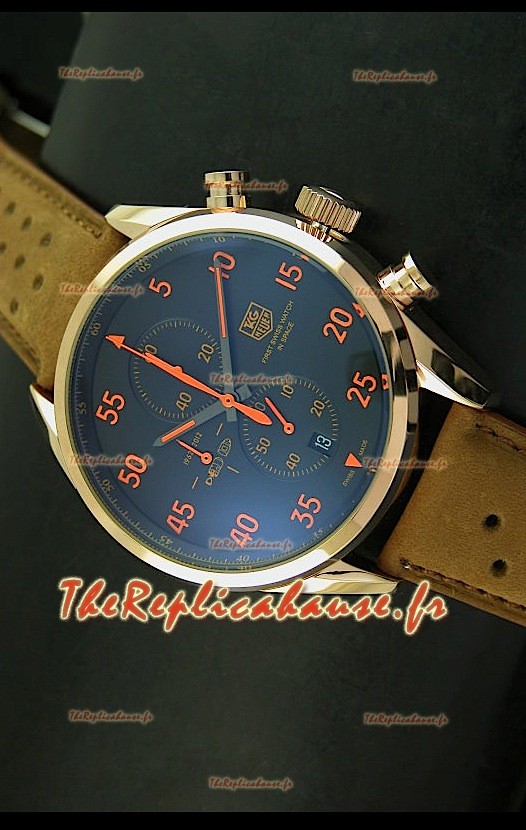 Tag Heuer Carrera 1887 Edition Space EX Montre Quartz Japonaise en Or Rose