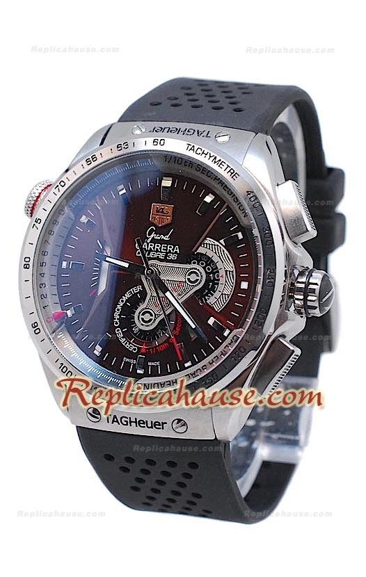 Tag Heuer Grand Carrera Calibre 36 Automatic Rubber Sangle Montre