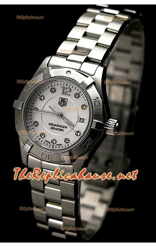 Tag Heuer Aquaracer Femme Suisse Quartz Montre en Diamants Markers