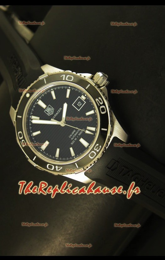 Montre suisse à cadran noir Tag Heuer Aquaracer Calibre 5 - Édition miroir 1:1