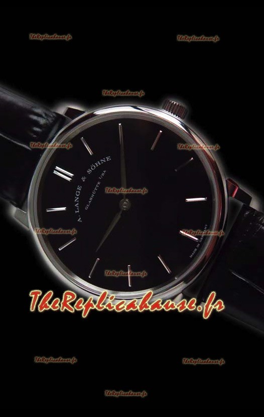 A.Lange Sohne Saxonia montre réplique boîtier en acier