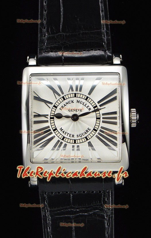 Franck Muller Master Square montre réplique suisse pour les dames à miroir 1:1 bracelet noir
