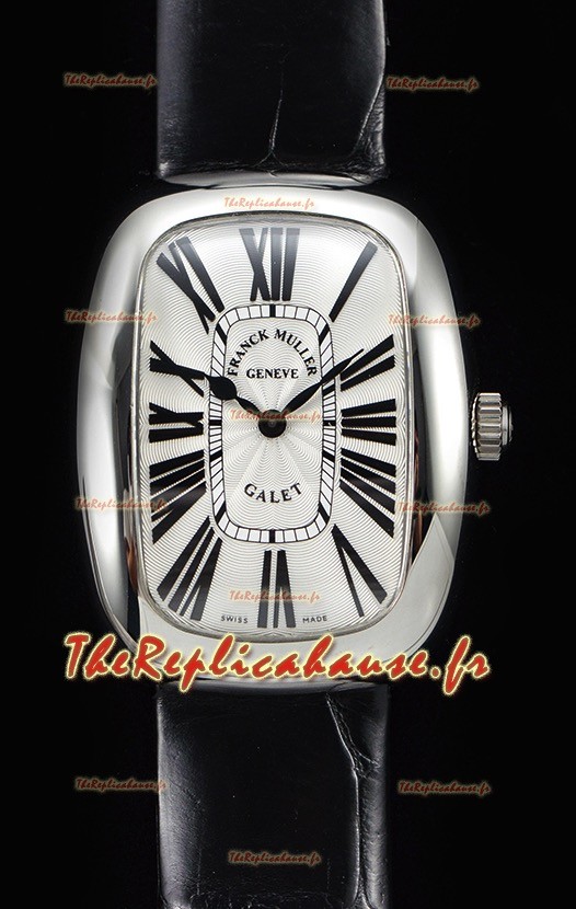 Franck Muller Galet Quartz montre suisse pour les dames bracelet noir
