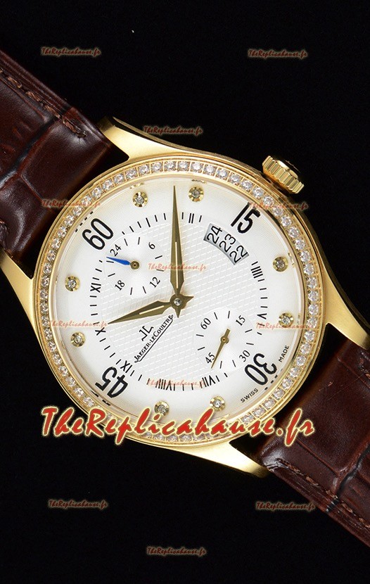 Jaeger LeCoultre Master Control montre réplique suisse en or jaune