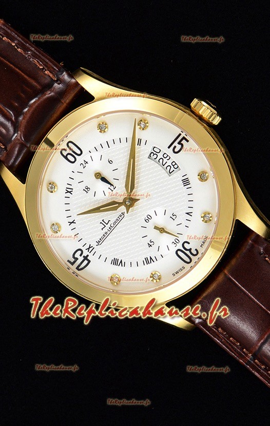 Jaeger LeCoultre Master Control montre réplique suisse en or jaune