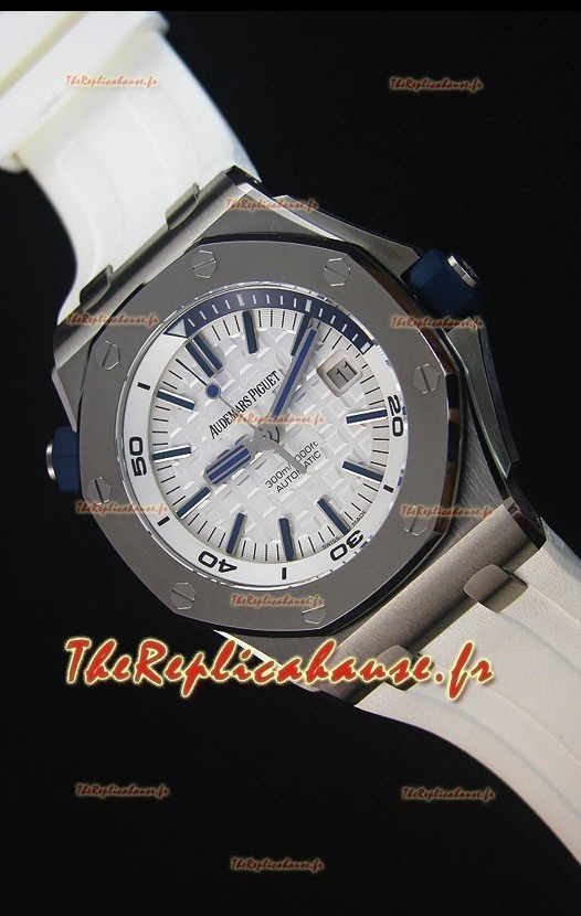 Audemars Piguet Royal Oak New Diver, Montre Réplique Suisse 1:1 en Blanc