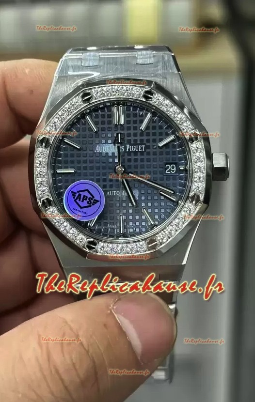 Audemars Piguet Royal Oak 37MM Montre cadran bleu en mouvement 3120 - Réplique 1:1 