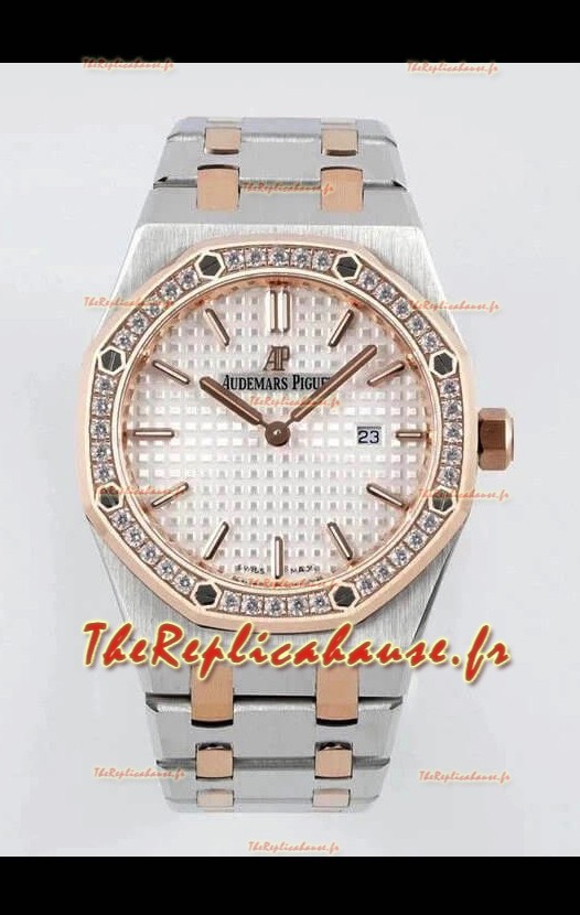 Audemars Piguet Royal Oak 33MM Boîtier bicolore Cadran blanc Réplique 1:1