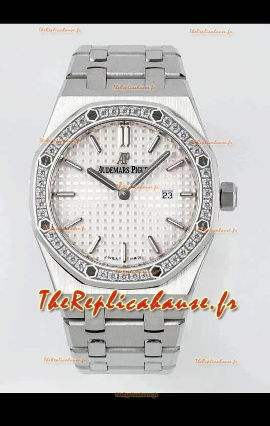 Audemars Piguet Royal Oak 33MM 904L cadran blanc noir réplique 1:1
