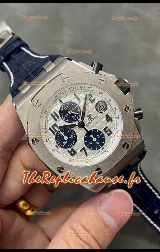 Audemars Piguet Royal Oak Offshore Chronographe Cadran blanc Acier 904L Mouvement 1:1 Mirror 3126