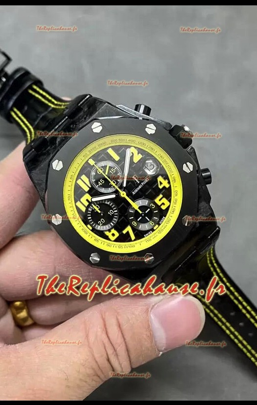 Audemars Piguet Chronographe Royal Oak Offshore Bumble Bee Cadran noir - Boîtier en carbone forgé