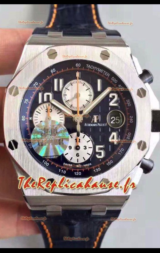 Montre Audemars Piguet Royal Oak Offshore Chronographe Cadran Bleu Acier 904L Mouvement 1:1 Miroir 3126