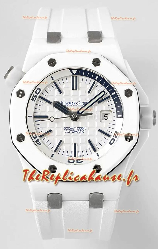 Audemars Piguet Royal Oak Offshore Céramique Réplique Suisse 1:1 Ultimate Montre Réplique Cadran Blanc Mouvement Cal.3102