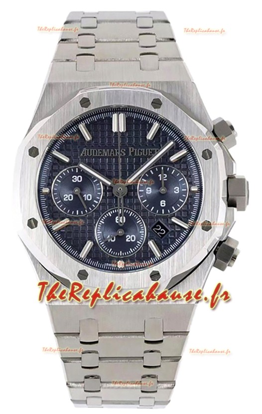 Audemars Piguet Royal Oak Chronograph 1:1 Mirror Replica - Acier 904L avec cadran bleu 41MM