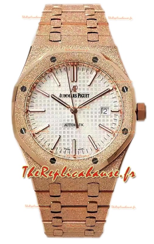 Audemars Piguet Royal Oak 37MM Montre boîtier givré en mouvement 3120 - Réplique 1:1 