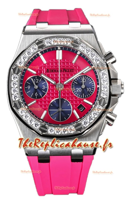 Audemars Piguet Royal Oak Offshore Chronographe cadran rose 37MM - Réplique Montre Suisse 