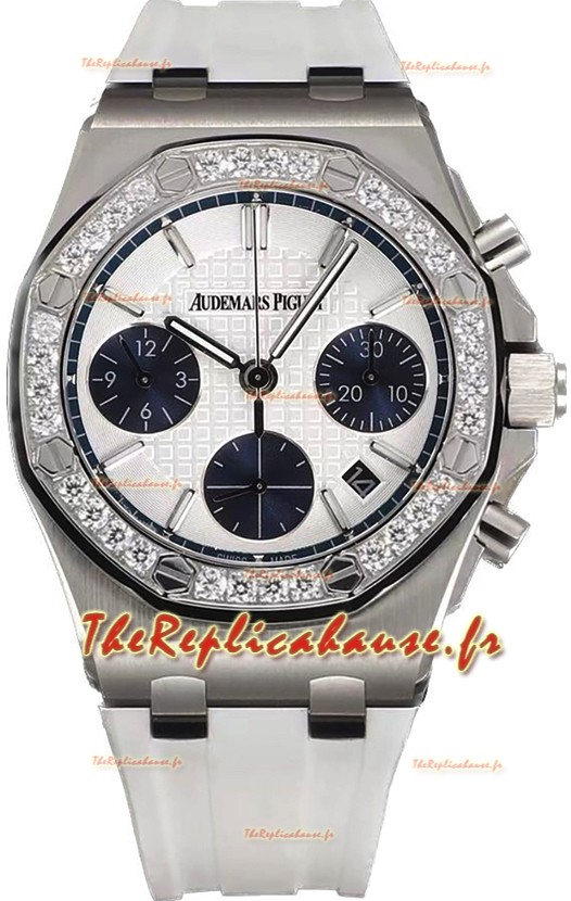 Audemars Piguet Royal Oak Offshore Chronographe cadran blanc 37MM - Montre Suisse Réplique 