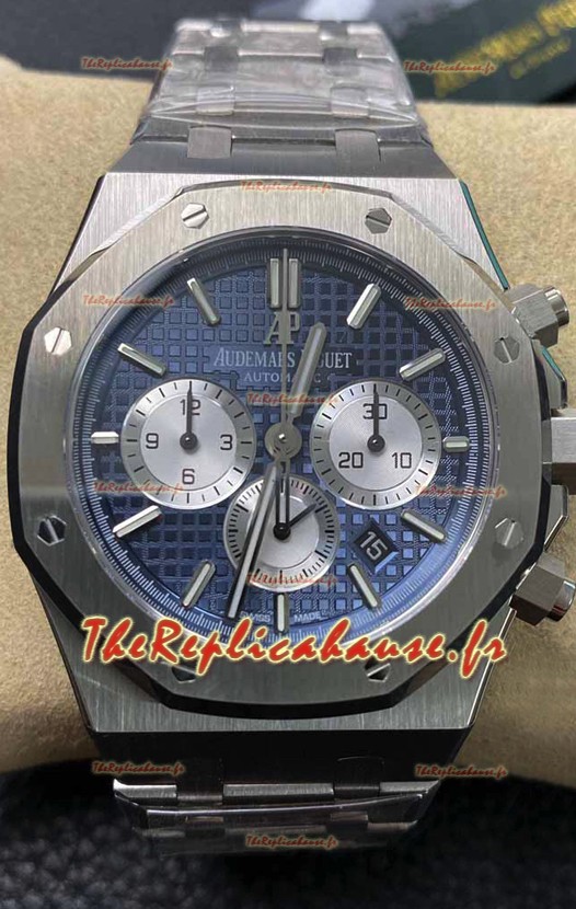 Audemars Piguet Royal Oak Chronograph Cadran bleu Bracelet acier Réplique montre suisse