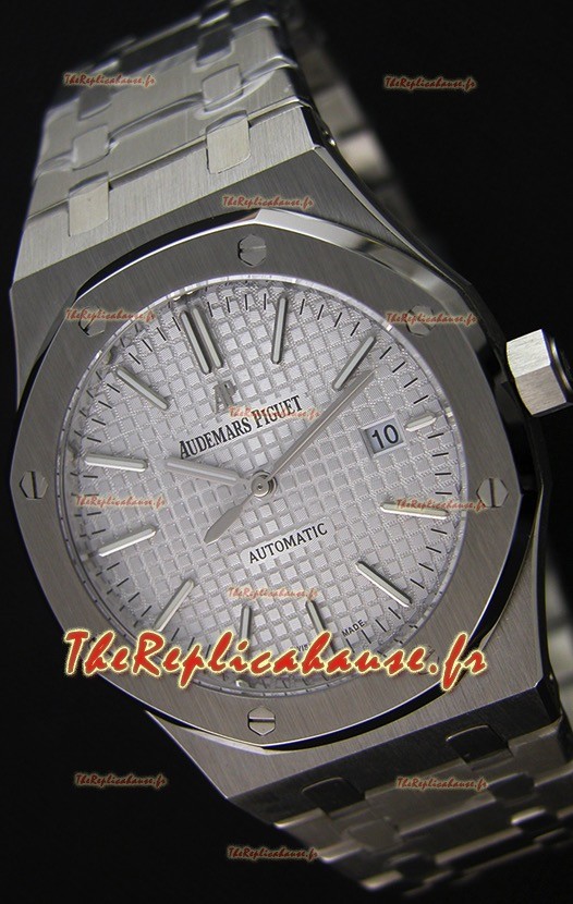 Audemars Piguet Royal Oak 41MM cadran argenté Bracelet en acier - 1:1 Miroir Édition Ultime