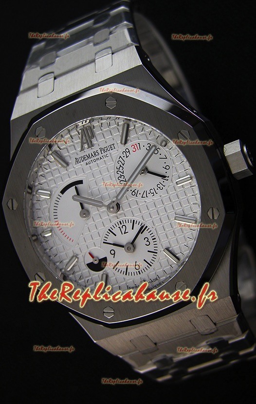Audemars Piguet Royal Oak Dual Time Montre Réplique Suisse cadran blanc