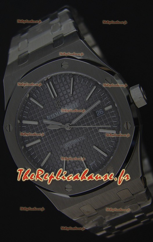 Audemars Piguet Royal Oak 41MM cadran gris Bracelet en acier - 1:1 Miroir Édition Ultime