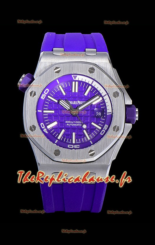 Montre Audemars Piguet Royal Oak Diver Navy Blue Dial 1:1 Quality 3120 Movement 904L Steel Réplique Suisse