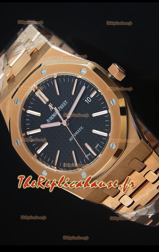 Montre en Or Rose Royal Oak 42MM Audemars Piguet - Ultimate 1:1 Mouvement 3120 
