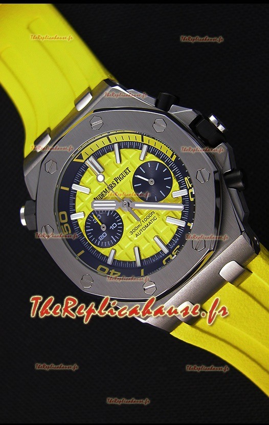 Montre Audemars Piguet Royal Oak Offshore Suisse réplique à Chronographe de plongée à quartz en jaune