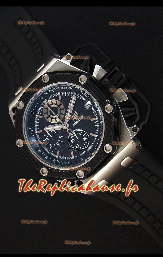 Montre Audemars Piguet Royal Oak Survivor Chronographe Suisse Réplique à chronographe avec quartz en cadran Noir