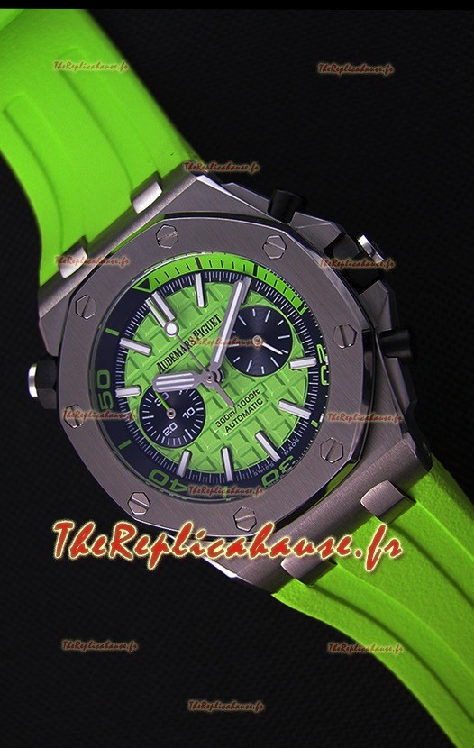 Montre Audemars Piguet Royal Oak Offshore Suisse réplique à Chronographe de plongée à quartz en Vert