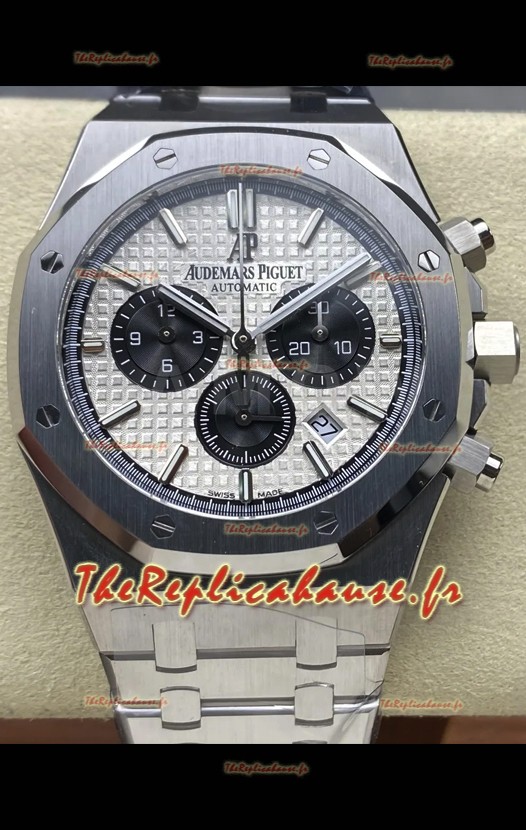Audemars Piguet Royal Oak Chronographe Cadran Blanc Bracelet Acier Réplique Montre Suisse